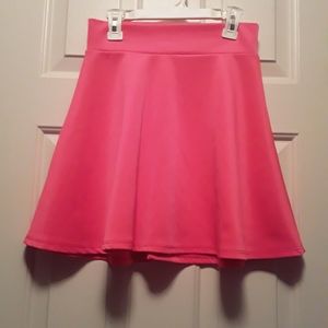 Charlotte Russe Neon Pink Skirt Sz M